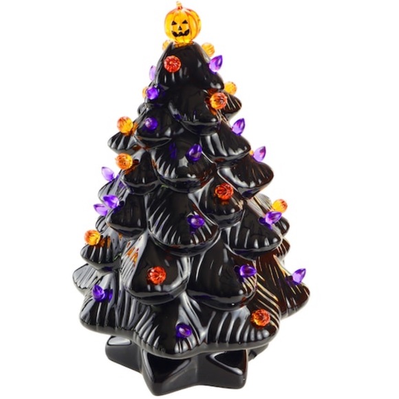 VINTAGE NIB Mr Halloween Festive Ceramic Tree - Picture 1 of 3